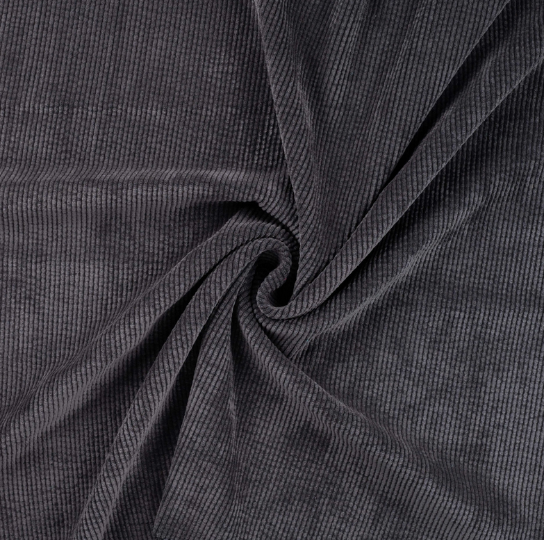 Stretch Washed Corduroy Anthracite