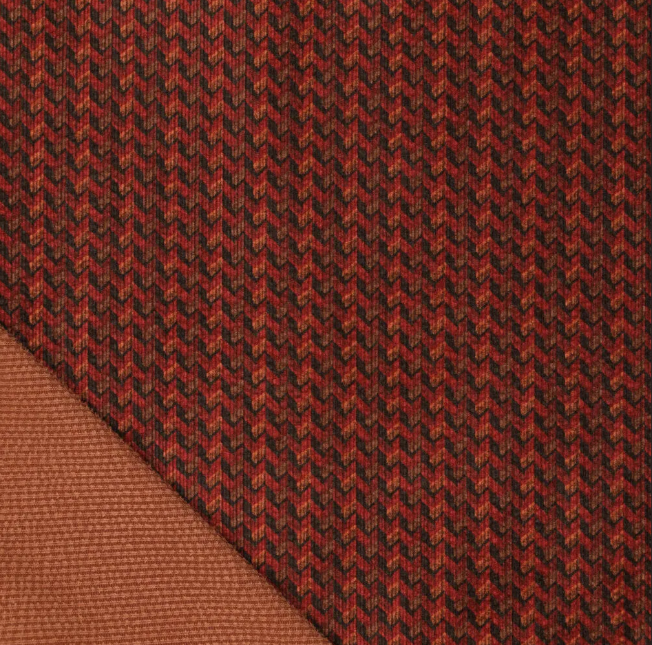 Ribvelours Broken Dark Red