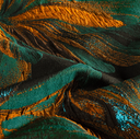 Jacquard Lamée Big Flower Petrol