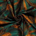 Jacquard Lamée Big Flower Petrol