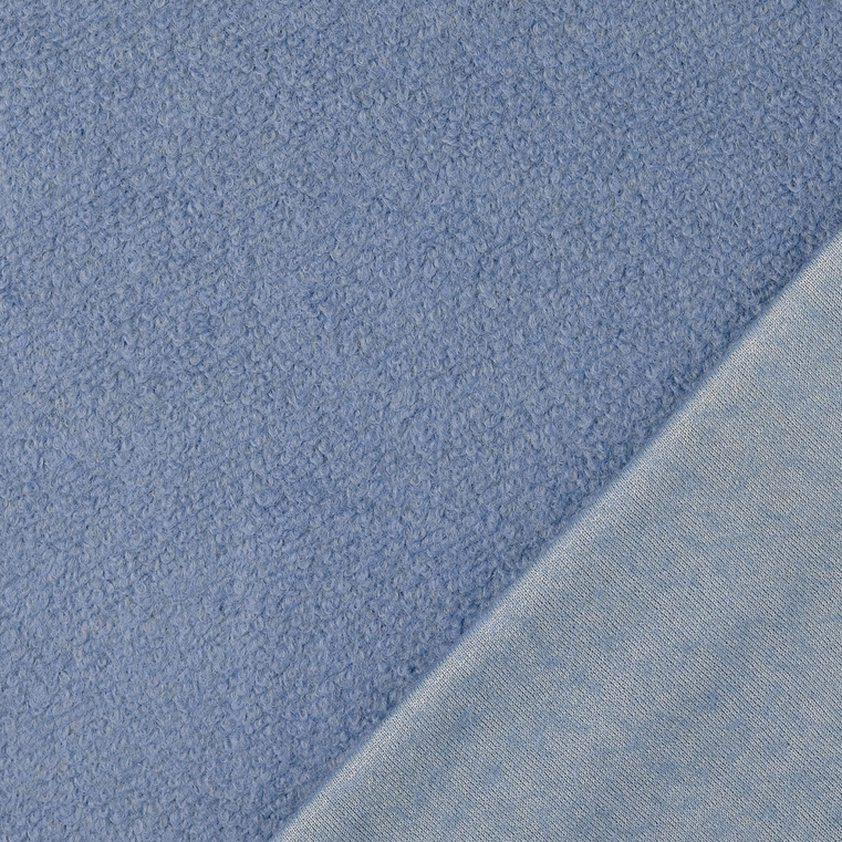 Mantelstof Wol/Polye. Denimblue
