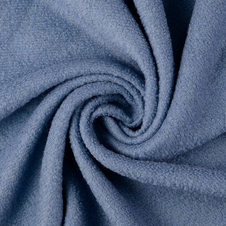 Mantelstof Wol/Polye. Denimblue