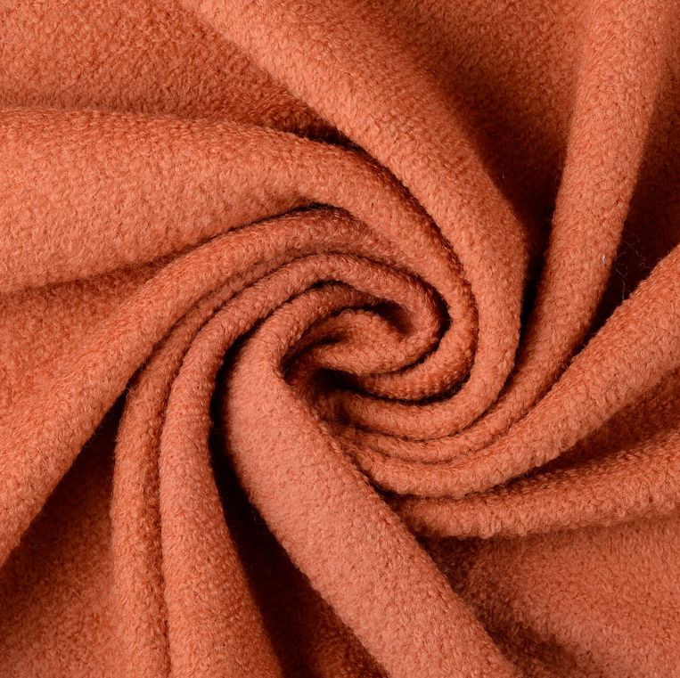 Mantelstof Wol/Polye. Dark Salmon