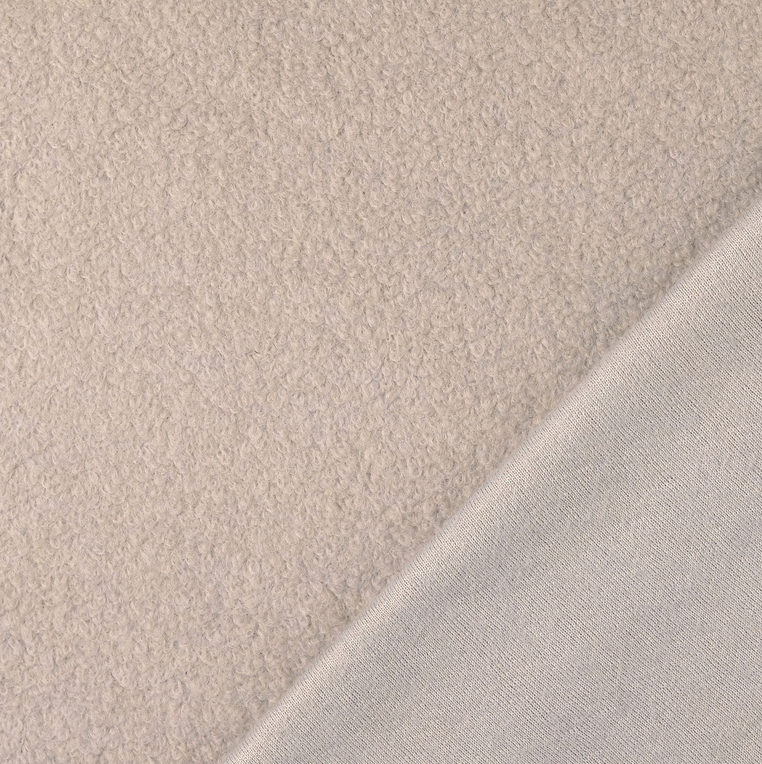 Mantelstof Wol/Polye. Light Grey