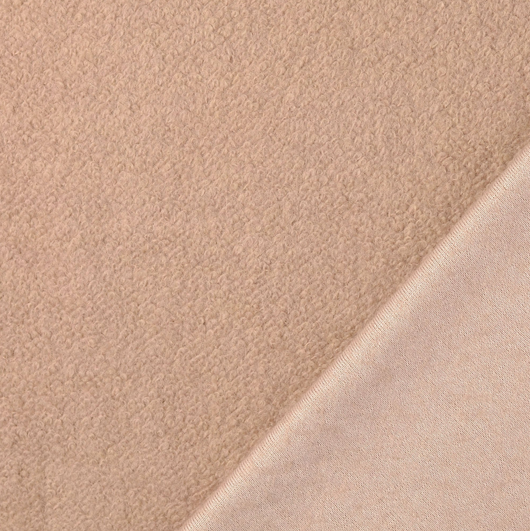 Mantelstof Wol/Polye. Beige