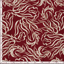 Viscose Twill Leaf Pattern Bordeaux