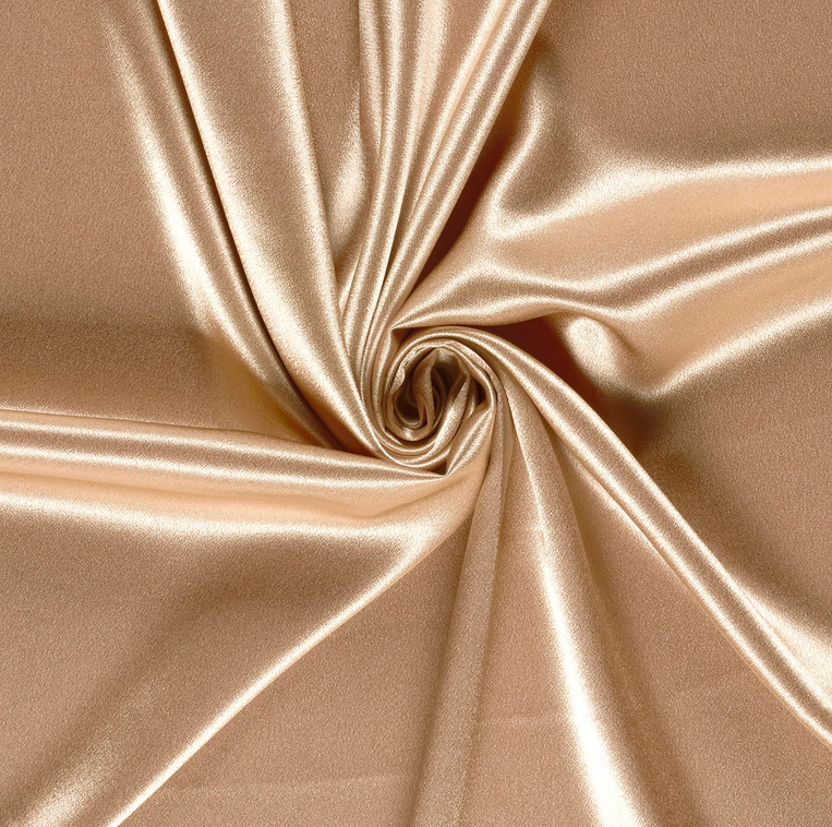 Crêpe Satin Réversible Beige