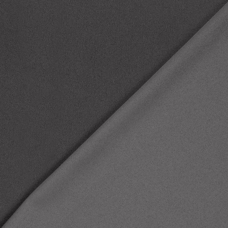 Crêpe Satin Réversible Grey