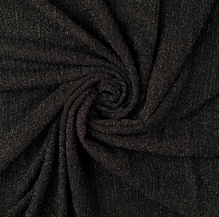 Glitterjersey Jacquard Black