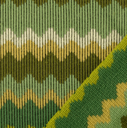 Dikke Jersey Zigzag Groen