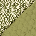 Matelassé Velvet Ecru/Olive