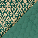 Matelassé Velvet Ecru/Petrol