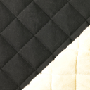 Matelassé Water Repellant / Teddy  - Black