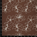 Peach Skin Embroidery Brown