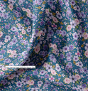 Katoen Digital Print Roses Marvina Marine