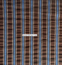 Seersucker Rayures tisse teint Cacao/Cobalt