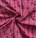 Seersucker Rayures tisse teint Bordeaux/Fuchsia