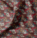 Katoen Digital Print Seasons Chocolat/Rouge