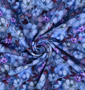 Jersey Digital Floral Shade Blue