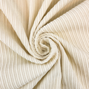 Corduroy Soepel Stretch High-Low Rib Ecru