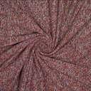 Jersey Polyester/Katoen Brushed Melange Bordeaux