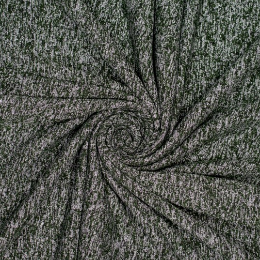 Jersey Polyester/Katoen Brushed Melange Green