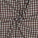 Double Gauze Yarn Dyed Checks Blue/Brown
