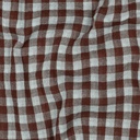Double Gauze Yarn Dyed Checks Blue/Brown