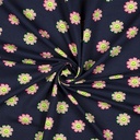 Jersey Neon Happy Flowers Navy