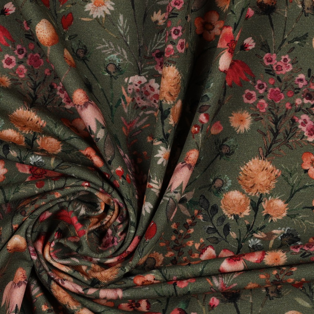 Jersey digital Fieldflowers Green