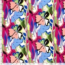 Viscose twill print abstract fuchsia