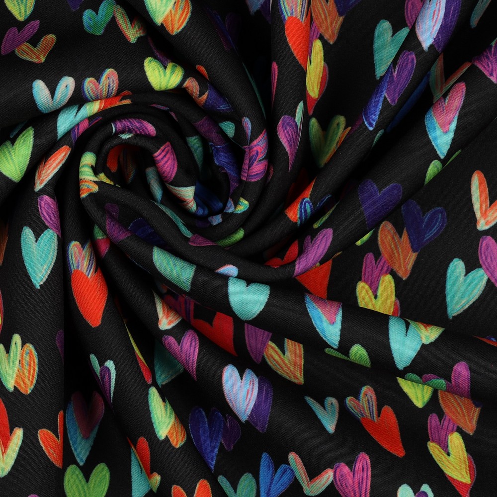Softshell Digital Hearts Black