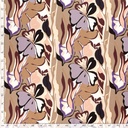 Viscose twill print abstract taupe