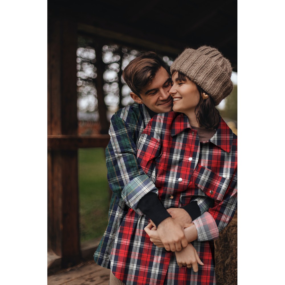 Brushed Yarn dyed Check Red