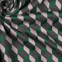Jersey Jacquard Grafic Block Green/Rose/Grey (kopie)