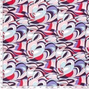 Viscose twill print abstract aqua