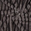 Faux Fur Stripes Grey