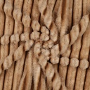Faux Fur Stripes Bronze