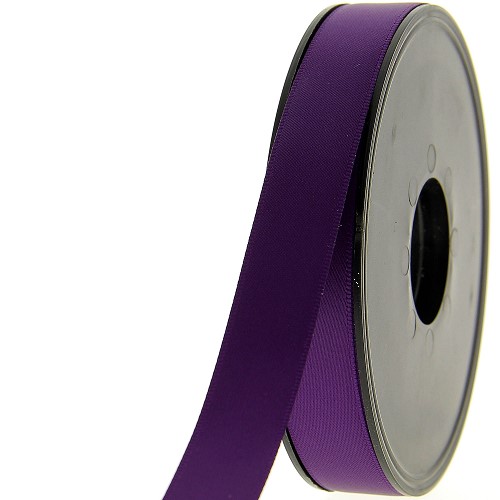 Satijnlint double face 15mm aubergine