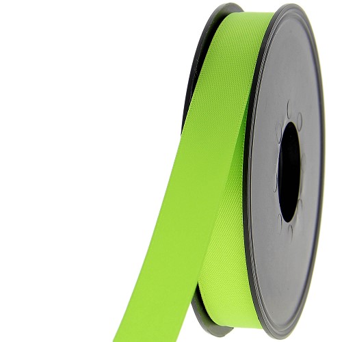 Satijnlint double face 15mm lime