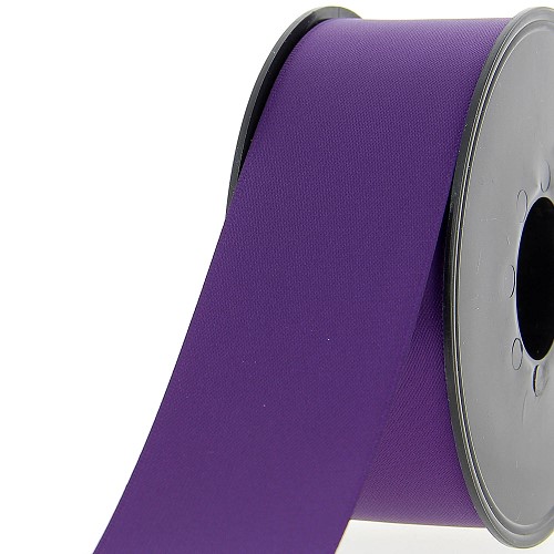 Satijnlint double face 38mm aubergine