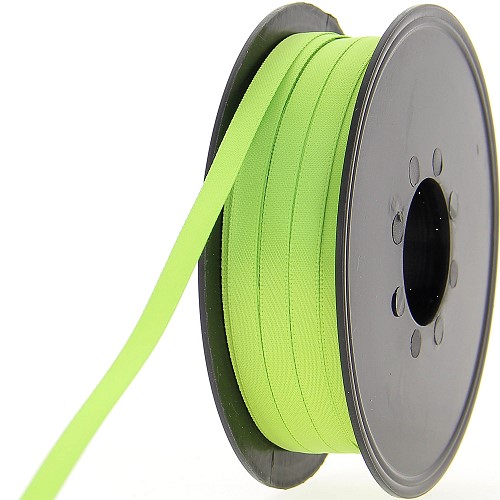 Satijnlint double face 6mm lime