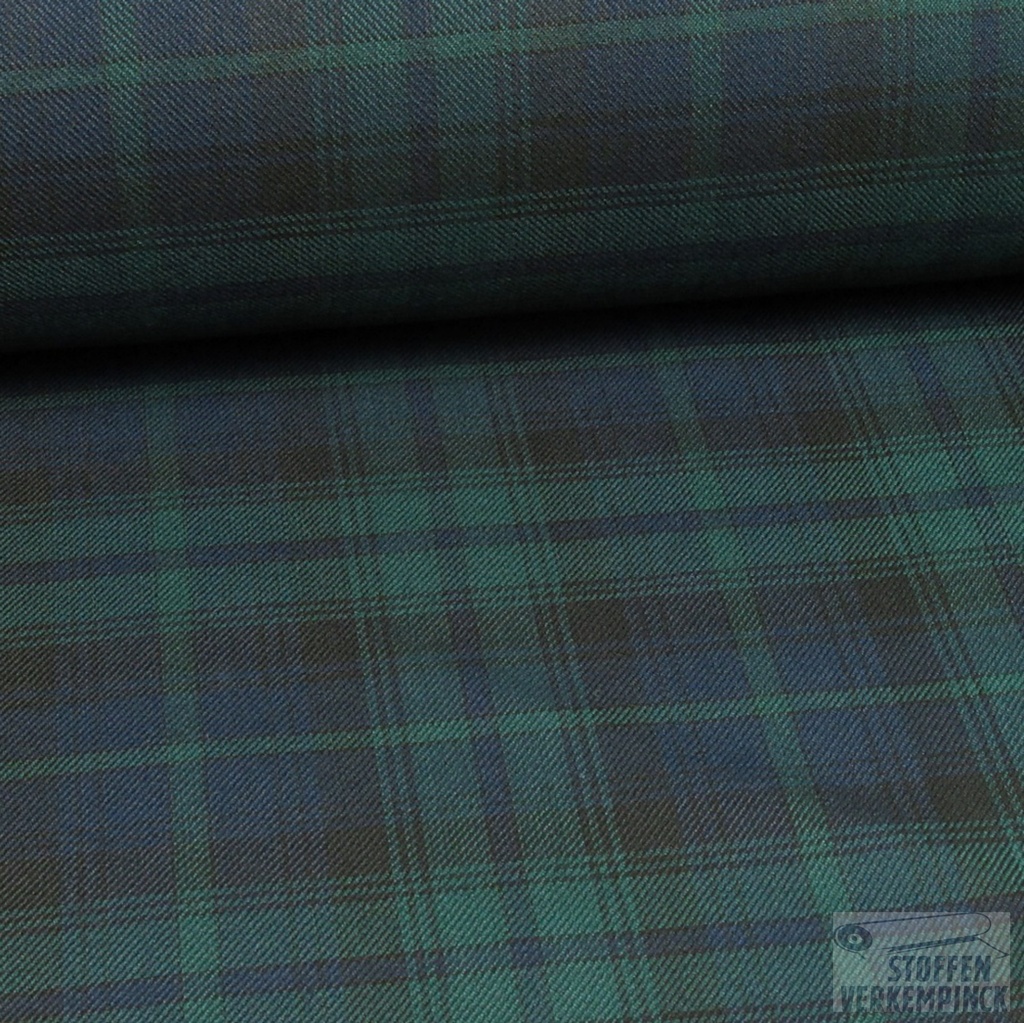 Schotse Tartan Navy & Groen