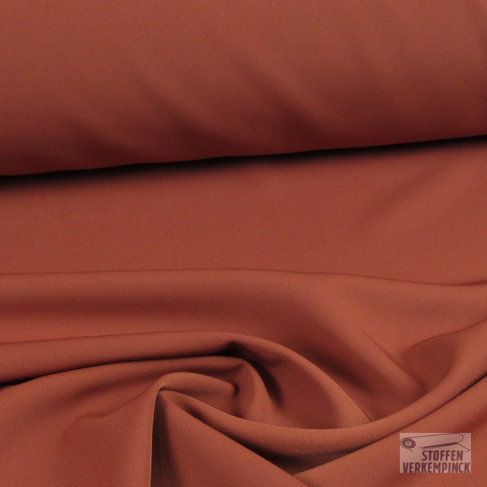 Stretch Polyester Dark Terra