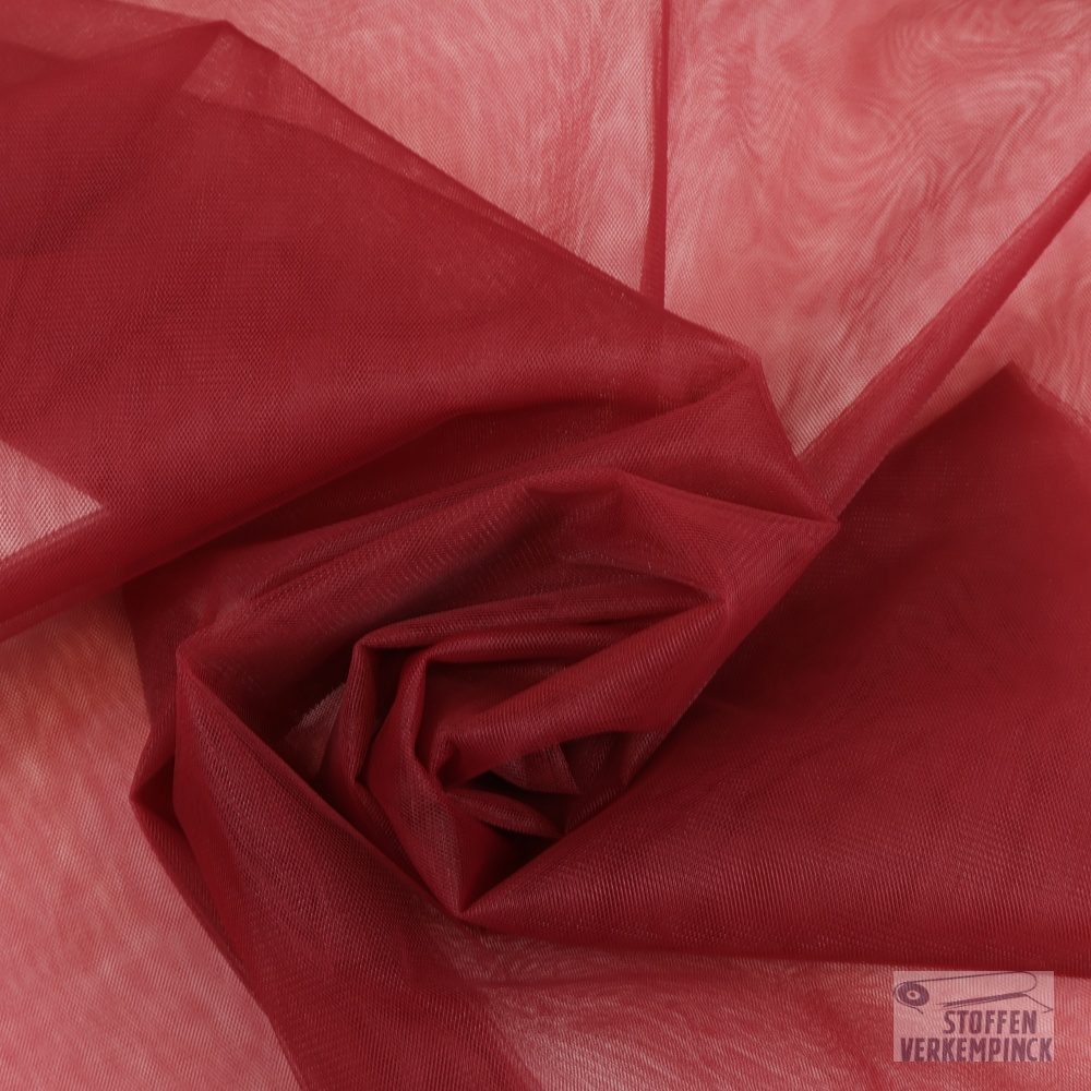 Tulle Soepel 300cm. Bordeaux
