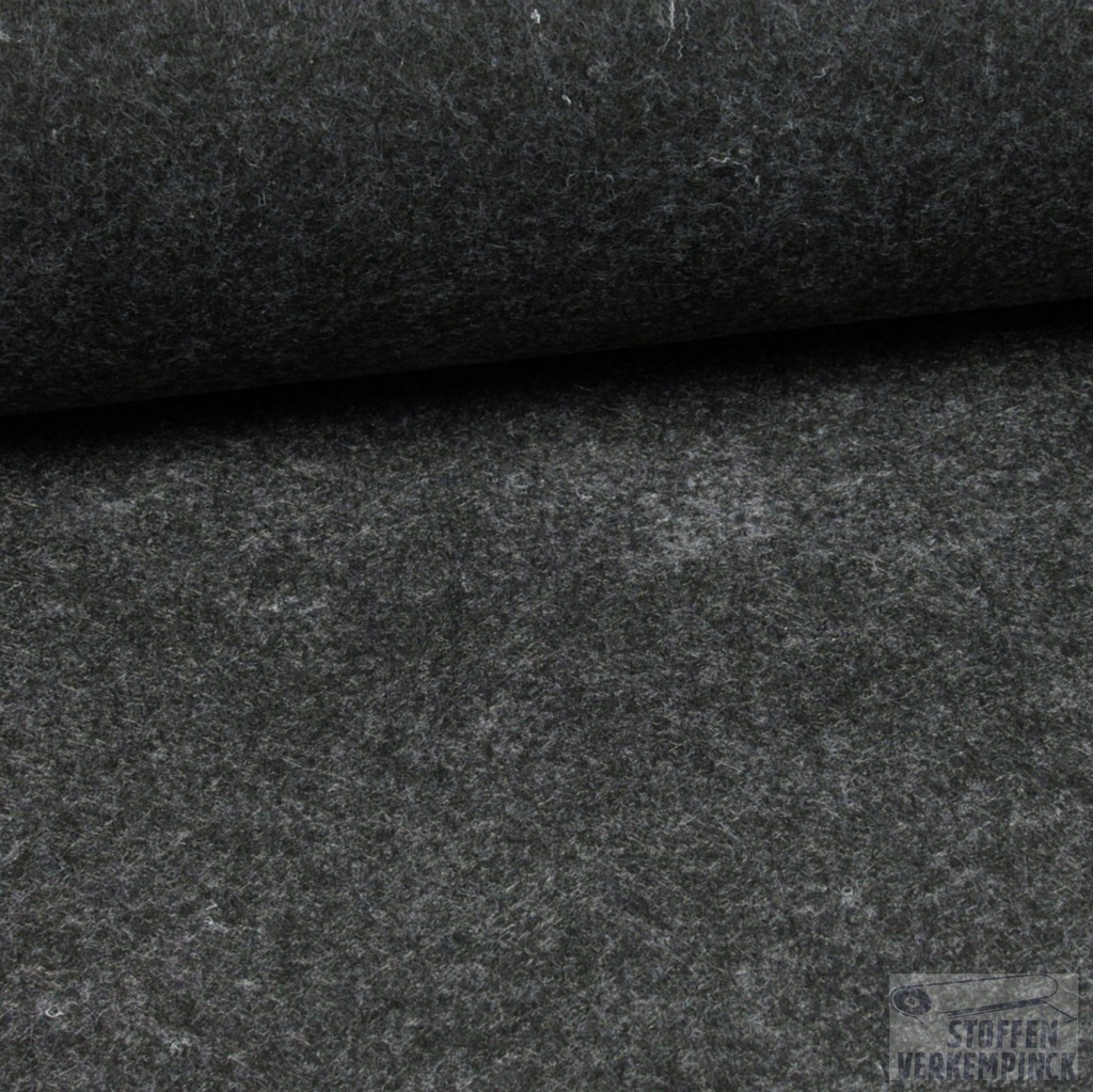 Vilt 1,5mm Zwart Melange