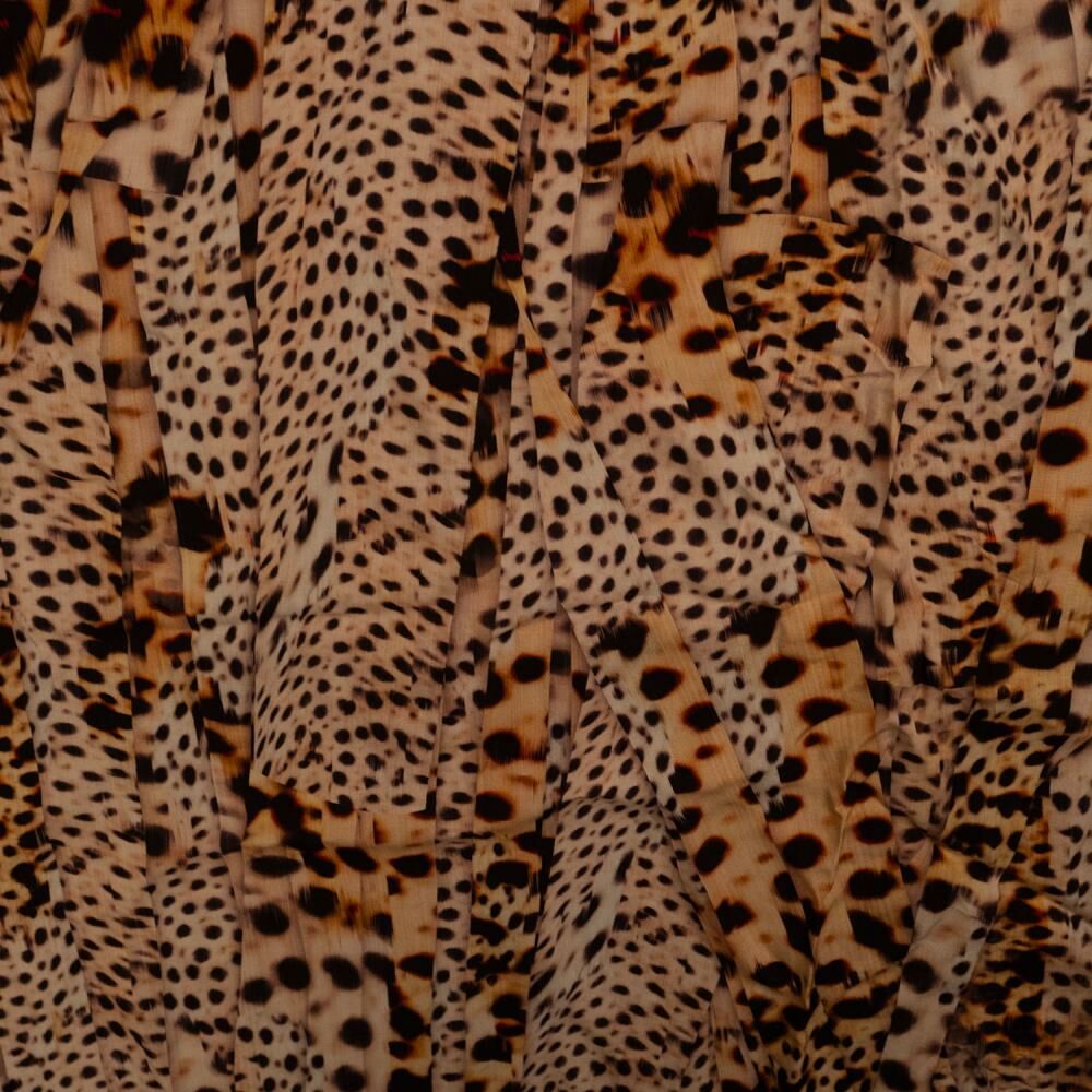 Viscose Cheetah Oranje