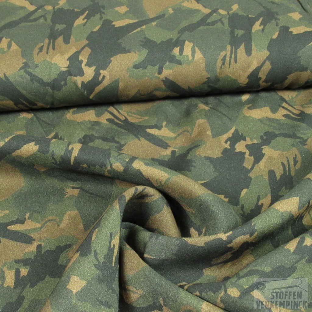 Viscose Print Camouflage