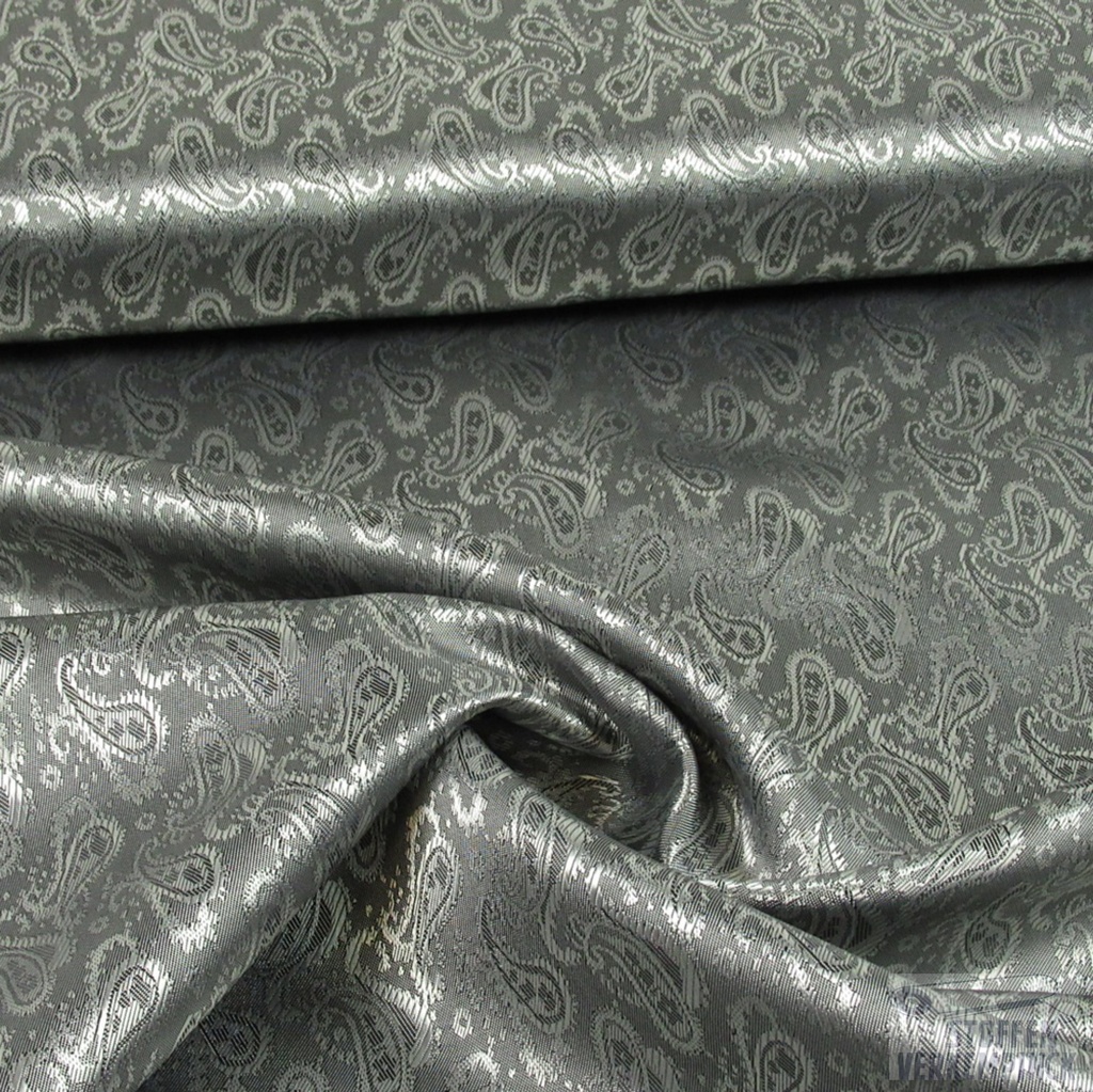 Voering Jacquard Cashmir Grijs