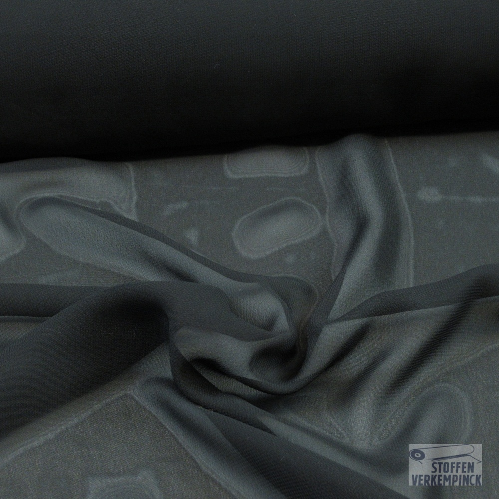 Voile Chiffon Black